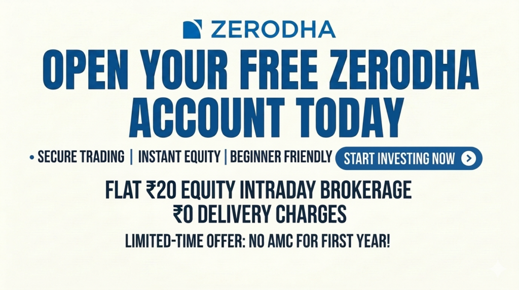 Zerodha Account Open Banner